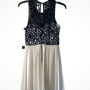 Sequin Hearts Navy and White Kids Formal Dress - Size 13 - New with Tags